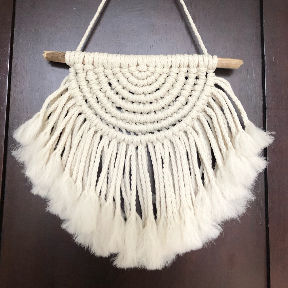 Handmade Semi-Circle Macrame Wall Hanging